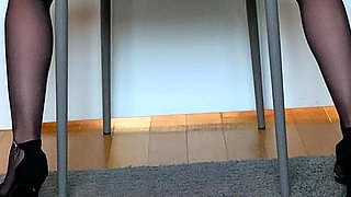 Part 2 - the Wife Married and She Made a Peeking Show to Her Boss and Strip in Office
