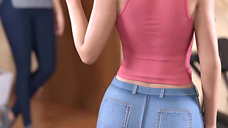 MILF Amber in Her Desire - S3 - Chapter 8 - Part 1: Lesbian Massage Turns Into Huge Dildo Fuck