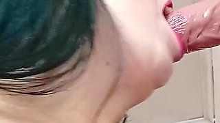 POV Sucking My Big Dildo Thinking It's Your Cock