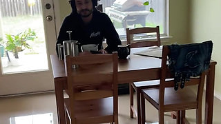 Me Trying to Seduce Him While He's Having Breakfast and Listening to the News