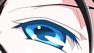 Watery blue eyes lock into ahegao