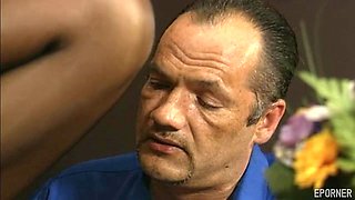 Mature Blonde Squirts on Mans Face Before Hardcore Pounding