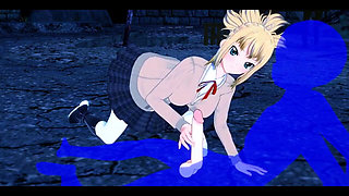 Dr Stone Hentai - Kohaku Boobjob and Handjob - Japanese Asian Manga Anime Game Porn