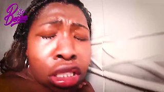 Desu Fucks Naughty Brazilian MILF in Shower - Big Natural Tits & Big Ass Doggy Style