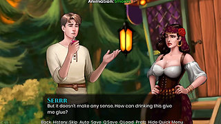 What a Legend Sex Scene Game Play Video Visual Novel Game Fucking with the Wich Giving Hand Job to Stepbrother