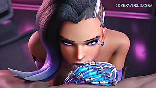 Sexy Sombra get Fucked by her Favorite Co-Worker (3D Sexgame) 60 Fps