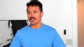 Mixed race teen stepsister is a freak