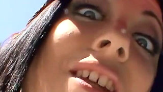 She makes him really horny in her tight outfit - At home she is due