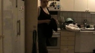 Blonde tight pussy babe solo toy fun in glamour masturbation