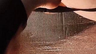 Foot fisting slave ass