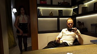 Fucking my hot secretary in the office