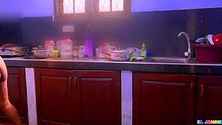 Hot Desi Village Married Couple Kitchen Sex with Big Tits MILF