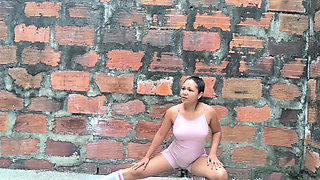Stretching Outside and Peeing My Gym Clothes