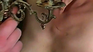 Hot Gypsy Witch Tormented with Hot Wax