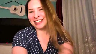 Natural Beauty Wife Gives Blowjob and Takes Big Cock