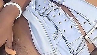 Pretty Face with Jean Mini Skirt Taking Backshot Doggystyle on the Chair