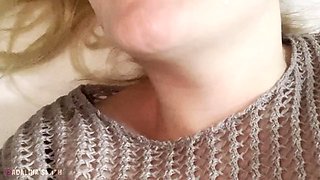 Stepbrother Casually Watching Porn And Cum In Stepsisters Mouth