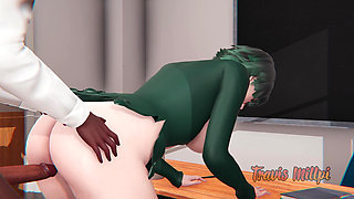 Fubuki fuck her subordinate from Blizzard Group Saitana One punch man