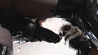 TANGENTOD COM Latex Domme Strap On Session