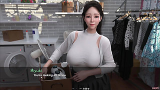 Japanese Stepmom Needs Help And Showing Her Big Ass With Mini Skirt