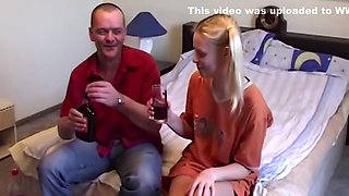 Yasmine Gold And Attila Schuster - Blonde Babe Fingers Pussy Hard On Bed