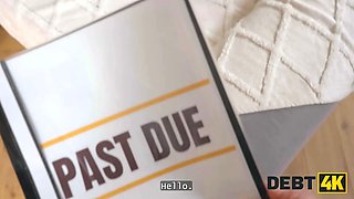 Debt4k. Sloppy Blowjob and jiggly pussy for debt