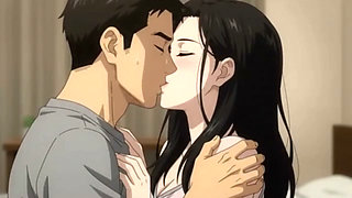 Stepsister Kissing practice with her stepbrother before his date with boyfriend
