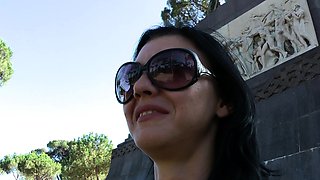 Latin bareback amateur anally pounded outdoors