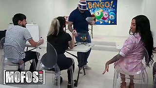 Mofos - kona jade gets frolic at bingo night, trading numbers for hot sex and crazy joy in the bathroom