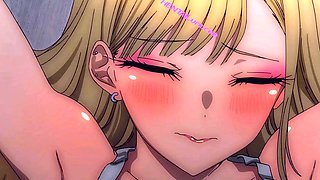 Marin Kitagawa surrenders slow in Gojou's strong arms