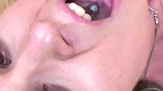 Slut strips and rubs her cunt on the couch