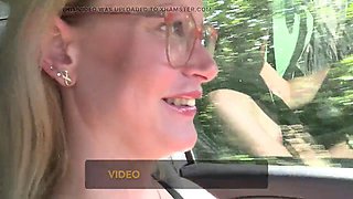 German Driving Naked Car