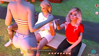 Two hot princesses caught up in a messy kiss… what more could you want?