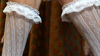 SIENNA DIAMOND WHITE STOCKINGS SEDUCTION