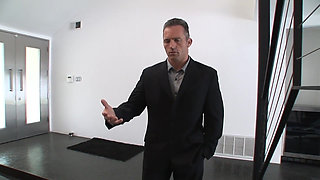 Horny ebony girl fucked by her boss