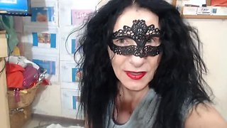 MILF Gets Doggy Style Vibes: Vibrator in Ass and Pussy While Wearing Pantyhose