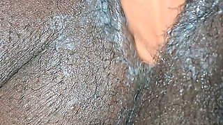 Playing with my black pussy