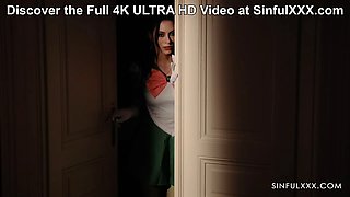 SinfulXXX Voyeur Anna de Ville is waiting to get fuck by Lutro and Ebony Samantha Cruuz