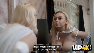 Vip4k. a role-playing game with grandpa ends with a cumshot on her gorgeous figure