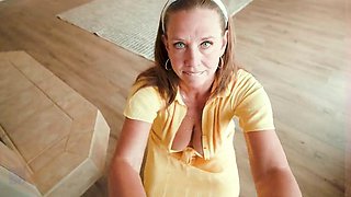 Sexy mature MILF Finds A New Home And Must Give The Landlord Some Autumn J Cooper Seduction - The Landlord