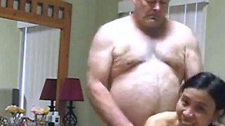 Amateur Thai in Stockings Blows and Rides a White Bull