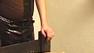 Bound Mature Beauty Covered in Hot Wax