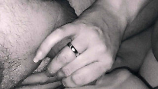 Splattered with sperm