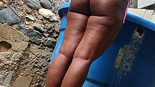 I Took My Stepdaughter Away From the Pool and Made Her Suck My Cock; She Has Such a Huge Ass