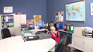 Teen Trainee Fucked by the Boss!