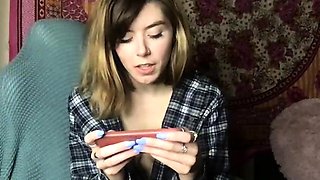 Close up teen masturbation