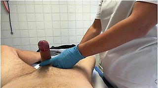 Medical Cock Milking - Nurse Jerks Off The Sperm 5 Times In A Row