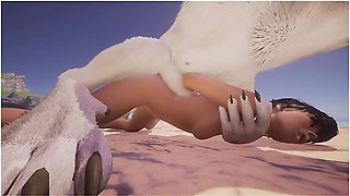 Car Toon - Petite Brunette Fucks Good Boy Furry Wolf 3d Yiff Hentai