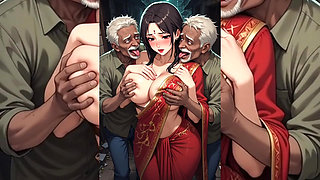 Hot Girls squeezing & French Kissed by Nasty Old Men - Best Old and young Compilation!