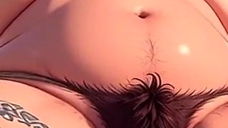 Fat BBW with Hairy Pussy in Bondage - Extremely Horny